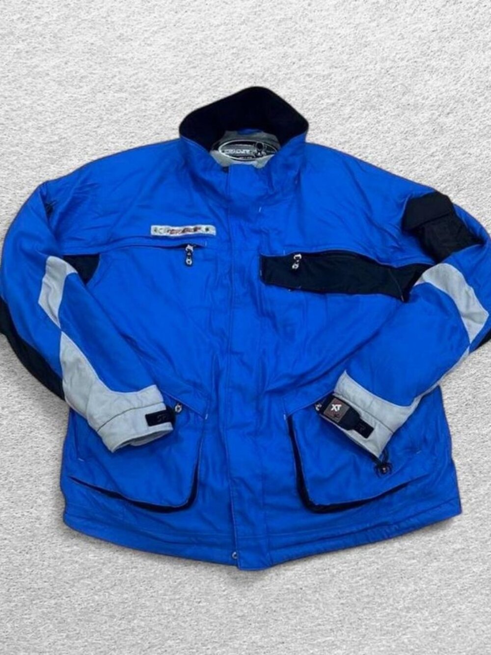 Spyder Men's Ski Jacket Blue Full Zip Insulated Team Venom XT Y2K XL